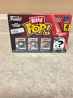 Front of sealed Funko Bitty Pop! WWE 4-Pack box