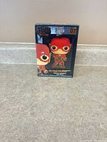 Front of sealed Funko Pop! Pin The Flash #07 box
