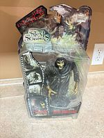 Front view of sealed Mezco Mr. Hyde figure in packaging