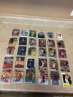 All 30 NBA cards laid out in 5×6 grid