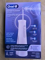 Front of sealed Oral-B Advanced Water Flosser box