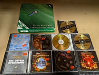 Overview of Links LS boxed game and ten jewel-cased PC game discs with manuals