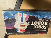 Front of Radio Shack Programmable Space Robot box showing product image and branding