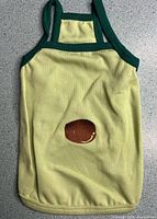 Full view of tank top front showing design and trim