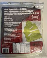Front of sealed package showing product information