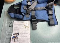 Full harness with straps, packaging bag, instruction sheet