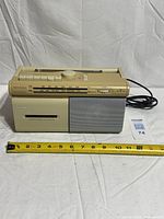 Front and top view of Sony CFM-20 showing overall condition and size reference tape