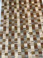 Full view of rug showing entire pattern and colors