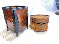 Both items standing side by side