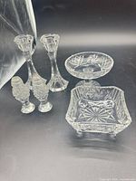 Group shot of all six crystal pieces