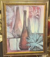 Full view of framed Sandy Clark artwork