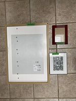 All three frames side by side for scale and colour