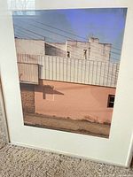 Front view of framed print showing entire artwork, mat and frame