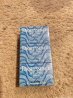 front of sealed Christian Dior Dioressence Savon Soap box showing branding and weight