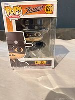 Front view of boxed Funko Pop! Zorro #1270