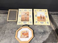 All four frames laid flat for overall view