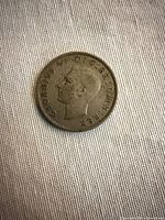 Obverse showing George VI left-facing portrait and inscription GEORGIVS VI D:G:BR:OMN:REX.