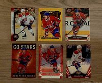 Group shot of all six Nick Suzuki Upper Deck cards