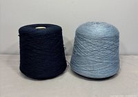 Front view of both yarn cones