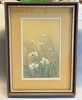 Full view of framed watercolor painting