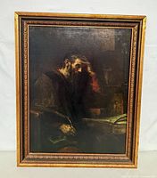 Full view of framed reproduction print