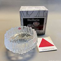 Stellaria glass votive with box and leaflet