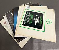 Stack of record sleeves showing Getz/Gilberto #2 on top