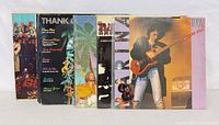 Six records partially overlapping showing Beatles, Thank God It’s Friday, Zoolook, tropical cover, Sabrina, unknown