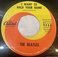 A-side label showing title, artist, catalog number, Capitol swirl design