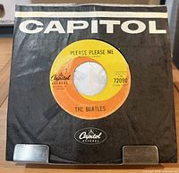 Front of record in Capitol sleeve showing label and sleeve condition