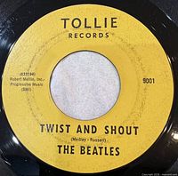 A-side label Twist And Shout, catalogue 9001 visible