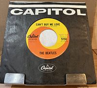 Record in sleeve front view showing Capitol branding and A-side label
