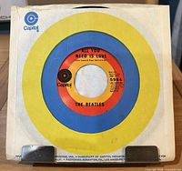 Front view of 7" record in Capitol target sleeve