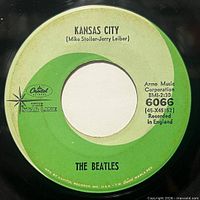 A-side Kansas City label close-up