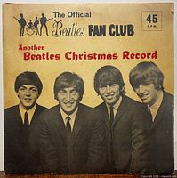 Front of picture sleeve with Beatles portrait and title