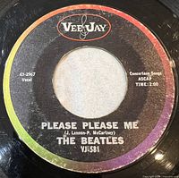 Side A label "Please Please Me" VJ 581