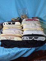 overview of all trims, elastic, tulle and braid