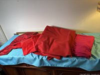 overview of all fabric pieces laid out