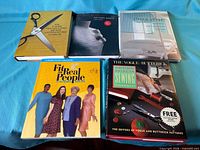 Group view of all five sewing books