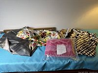 Group view of all fabric pieces laid out