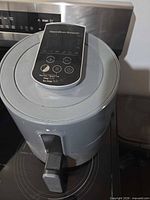 Top view showing Hamilton Beach branding and digital touch control panel