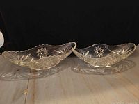 Both crystal bowls side by side