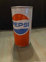 Front view showing PEPSI logo and condition