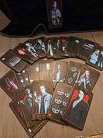 Entire deck fanned out showing multiple card faces