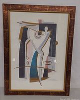 Full view of framed Alfred Gockel print