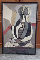 Full view of framed Picasso poster print