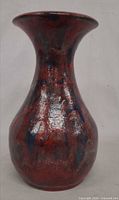 Full front view of vase showing overall shape and glaze