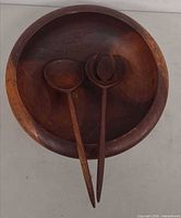 Top view bowl with servers inside