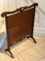 Stand folded for storage