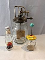 All three vintage kitchen items grouped